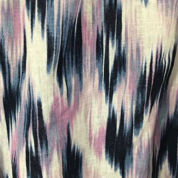 Lane Bryant Linen & Cotton On or Off Shoulder Peplum Tie‎ Dye Boho Blouse - Picture 4 of 8